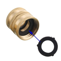 1 x RAW Customer Returns M MINGLE Garden Hose Adapter, Male Thread to Male Thread, Female Thread to Female Thread, 19mm 3 4 Brass Connector, Pack of 4 including 4 Washers - RRP €13.99