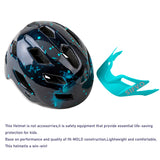 1 x RAW Customer Returns SIFVO bicycle helmet children boys and girls 50-57cm, children s bicycle helmet with removable visor children s helmet multi-sport helmet children safe and comfortable 5-14 years - RRP €35.99