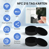 1 x RAW Customer Returns 20 pieces NFC tags, rewritable NTAG215 NFC cards, 25 mm sticky NFC stickers with TagMo, black - RRP €8.05