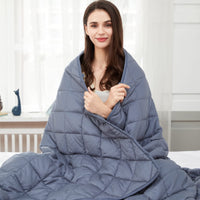 1 x RAW Customer Returns Jaymag Weighted Blanket 135x200 7kg Therapy Blanket Children Adults Weighted Blanket Weighted Blanket Heavy Blanket Relaxation Blanket 100 Cotton with Glass Beads Weighted Blanket Adult - RRP €50.41