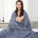 1 x RAW Customer Returns Jaymag Weighted Blanket 155x220 10kg Therapy Blanket Adult Weighted Blanket Weighted Blanket Heavy Blanket Relaxation Blanket 100 Cotton with Glass Beads Weighted Blanket Adult - RRP €83.69