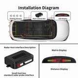 2 x RAW Customer Returns CoCar Car Reversing Alarm Parking Aid 4 Sensors Parking Assistant Parking System PDC LED Displays Acoustic Warning - Silver - RRP €37.98