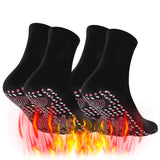 1 x Brand New Heated Socks, Hyperthermic Socks, Warm Winter Thermal Socks, Women Men Non-Slip Sports Socks, Slimming Socks, Heated Socks, Black, 2 Pairs - RRP €8.84