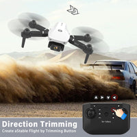 1 x RAW Customer Returns IDEA10 Drones for Kids, Drone with Camera RC Quadcopter with Multi Camera FPV Transmission 3D Flip, Foldable Drone Gift for Kids, Mini Drone with Camera, 18 Minutes Flight Time 2 Batteries - RRP €59.99