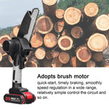 1 x RAW Customer Returns Mulcort 21V 6 Inch Portable Electric Pruning Saw Small Wood Splitting Chainsaw Brush Motor One-Hand Woodworking Tool for Garden Orchard - RRP €40.79