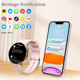 1 x RAW Customer Returns Fitonus Smartwatch Women Phone Function, 1.39 Inch Always-On Display, Fitness Watch Women Round with 110 Sports Modes Blood Pressure Measurement Heart Rate Sleep Monitor Pedometer Watch for iOS Android Gold - RRP €37.3