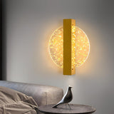 1 x RAW Customer Returns Comely Indoor LED Wall Light, Gold Creativity 12W 1500LM Round LED Wall Lamp Warm White 3000K, Indoor Modern Wall Light, Indoor Wall Lighting for Living Room, Bedroom, Stairwell, Hallway - RRP €27.22