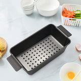 1 x RAW Customer Returns Hausdec Bread Baking Pan for Healthy Professional Chicago Metal 12 Non-Stick Bread Pan Rectangular with Insert Holder - RRP €24.55