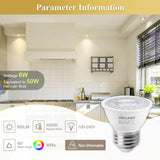 1 x RAW Customer Returns DiCUNO E27 LED lamp 6W, neutral white 4000K, MR16 LED spotlight, 500LM in 60 beam angle, replaces 50W halogen spotlight, PAR16 short LED spot, 90Ra, no flickering, not dimmable, 230V, set of 6 - RRP €22.16