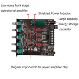 1 x RAW Customer Returns RUIZHI 2x50W 100W 2.1 channel subwoofer amplifier board with Bluetooth treble and bass control, two TPA3116 chips, DC 12-24V, Bluetooth and AUX inputs, AMP board for wireless DIY speakers - RRP €34.19