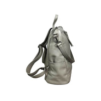 1 x RAW Customer Returns Cheval Firenze Alya Backpack, Genuine Leather Made in Italy Grey  - RRP €86.95