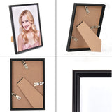 1 x RAW Customer Returns Alishomtll Black Picture Frame Set of 5, 10x15cm, Photo Frame with HD Acrylic Glass Picture Frame for Hanging Standing Photo Gallery Display Plastic Frame Set for Multiple Pictures Photos, Black - RRP €16.13