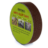 1 x RAW Customer Returns ONTWIE Brown Anti-Slip Tape 2.5cm x 10m, Anti-Slip Safety Rail Tape for Stairs, Safety, Step Board, Indoor, Outdoor - RRP €11.99