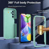 1 x RAW Customer Returns BESINPO For Samsung A14 Case, for Galaxy A14 Case, 360 Degree All-Round Protection Case with Integrated Screen Protector Robust Outdoor Bumper Silicone Protective Case Cell Phone Case for Samsung A14 4G 5G Green  - RRP €18.14