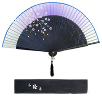 1 x RAW Customer Returns Dazone Asian Fan Hand Fan Foldable Made of Bamboo Japanese Cherry Blossom Fan Folding Fan Wedding Party Decoration Christmas Gift Women - Red - RRP €9.06