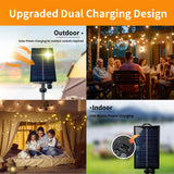 1 x RAW Customer Returns ZEEQII LED fairy lights outdoor solar, 18M dimmable solar fairy lights outdoor with 30 2 G40 light bulbs, USB solar charging method, 8 modes outdoor fairy lights with remote control for party tent, pergola, garden - RRP €39.26