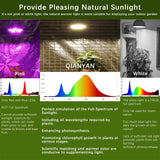 1 x RAW Customer Returns QIANYAN Warmer White LED Grow Lights, 80W Full Spectrum LED Plant Lamp, Upgrade PPFD 300 mol s Grow Light for Indoor Plants Seedling Garden Flowers - RRP €19.15