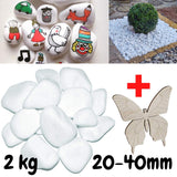 1 x RAW Customer Returns VELLES Small stones for painting garden pebbles White gravel decorative stones Natural stone marble gravel Decorative gravel Pebbles for garden decoration Stone aquarium decorative gravel Decorative stones 20-40 mm - RRP €13.85