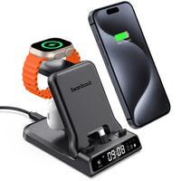 1 x RAW Customer Returns SwanScout Fast Charging Station for iPhone 15 Series, 25W 3 in 1 Charging Station Compatible with Apple Watch Series 9 8 7 6 5 4, for iPhone 15 15 Plus 15 Pro 15 Pro Max Air pods Pro 2 USB C connection  - RRP €45.99