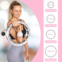 1 x RAW Customer Returns Bellage - Smart Hula Hoop Adults - Hula Hoop with Weights and Ball - Sports Equipment at Home for Losing Weight - Hula Hoop Children - Circumference up to 112cm - RRP €50.41