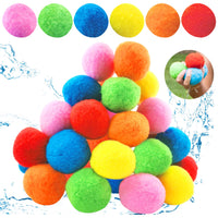 12 x Brand New Shinybox Water Balloons, 24 PCS Plush Balls, Colorful Water Bombs Balloons, Reusable, Water Bombs Water Balloons Colorful Balloons, Bunch or Balloons for Summer Parties - RRP €244.8