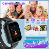 1 x RAW Customer Returns Ruopoem Smartwatch Kids with SIM Card, Children s Watch Phone with Call Function SMS 25 Games SOS Camera Music Alarm Clock Pedometer HD Touchscreen, Children s Smartwatch Gifts for Girls Boys - RRP €35.99