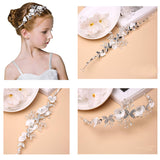 1 x RAW Customer Returns Wedding headpiece flowers, wedding hair accessories for girls and flower girls White  - RRP €8.94