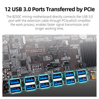 1 x RAW Customer Returns SHANGZHAOYUAN BTC B250C Mining Mainboard Intel LGA 1151 Motherboard with 12XPCIE to USB3.0 Graphics Card Slot Intel 6th 7th Gen, MSATA, 2 DDR4 DIMM for BTC ETH ZEC ETC - RRP €81.67