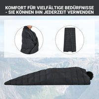 1 x RAW Customer Returns KingCamp Ultralight Travel Blanket, Warm Outdoor Blanket, Windproof Camping Blanket, Water-Repellent Compact Small Pack Size for On the Go Picnic Travel at Home 213 203 cm Black - RRP €64.95