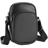 1 x Brand New Linkidea Men s Mini Crossbody Bag PU Leather Cell Phone Crossbody Bag Small Shoulder Handbag for Work Travel Hiking Black - RRP €32.94