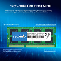 2 x RAW Customer Returns TECMIYO 16GB 2x8GB DDR3 memory PC3L 12800S RAM Sodimm DDR3 DDR3L 1600MHz CL11 PC3-12800 1.35V 1.5V 204Pin Non-ECC Unbuffered SODIMM memory RAM for MacBook Pro,Imac,MacBook Mini - RRP €48.82