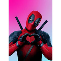 4 x Brand New EOBROMD Diamond Painting Adults Deadpool, 5D Diamond Painting Pictures Adults Marvel, DIY Diamond Painting Pictures Diamond Painting Set for Wall Decoration 30x40cm - RRP €32.92