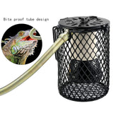 1 x RAW Customer Returns Furpaw reptile heat lamp with protective basket, E27 heat lamp ceramic, UVA, UVB, terrarium heat lamp for turtle, snake, lizard, chickens, birds, chameleon, 100 W - RRP €24.7