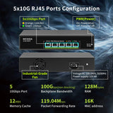 1 x RAW Customer Returns NICGIGA 8 Port 2.5G Ethernet Switch with 10G SFP Uplink, Unmanaged 2.5Gb Network Switch, Plug Play, Desktop Wall-Mount, Fanless Metal Design. - RRP €54.35