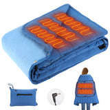 1 x RAW Customer Returns Cootway Portable Electric Blanket, 7.4V DC Electric Blanket, Electric Heating Blanket with 3 Heat Settings, 3 Hours Automatic Shut-Off, Versatile Use - RRP €17.87