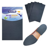 1 x RAW Customer Returns Unikstep Pack of 4 Shoe Sole Protectors Anti-Slip Pads for Floor and Heel of Shoes, Noise Reduction Stickers Self-Adhesive Non-Slip Black  - RRP €12.13