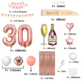 3 x Brand New 30th birthday decoration women, balloon 30 decoration for birthday women, balloon 30th rose gold, 30th birthday party decoration supplies - RRP €42.0