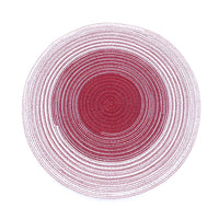 3 x Brand New Alnicov Round Woven Cotton Rattan Placemats Non-Slip Washable Table Mats for Dining Table Holiday Christmas Kitchen and Daily Use 14.2 Inch Gradient Agate Red  - RRP €65.97