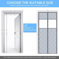 2 x Brand New Magnetic heat protection curtain for doors 110x220cm door curtain thermal cold protection without drilling thermal curtain against cold and heat door curtain waterproof windproof pet-friendly with viewing window - RRP €48.0