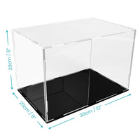 1 x RAW Customer Returns Belle Vous Rectangular Clear Methacrylate Display Case - 30 x 20 x 20 cm Display Box for Dustproof Acrylic Display for Collections - RRP €23.81