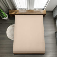 1 x RAW Customer Returns Utopia Bedding - Fitted Sheet 120x200cm - Beige - Brushed - Microfiber Fitted Sheet - 35 cm Deep Pocket - RRP €11.99