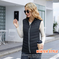 1 x RAW Customer Returns Kintiwe Heated Vest for Men and Women, Heated Vest, Heated Vest, Heat Vest with Power Bank and 3 Levels Temperature, Winter Heated Jacket for Outdoor Motorcycle Hunting Fishing Skiing - RRP €40.33