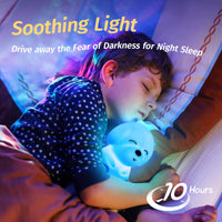 1 x RAW Customer Returns One Fire Night Light Children, Kawaii 16 Colors Night Light Baby, LED Nursing Light Dimmable, 1200mAh Battery  Children s Night Light, Silicone Dog Bedside Lamp Children, Kawaii Night Lamp Children s Room Decoration - RRP €18.49