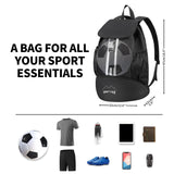 1 x RAW Customer Returns ONTYZZ Football Bag Waterproof Sports Backpack with Shoe Holder Dry-Wet Separation Multifunctional Backpack for Volleyball Basketball Gym Bag Swimming Bag - RRP €26.99