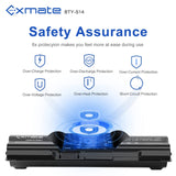 1 x RAW Customer Returns Exmate Laptop Battery BTY-S14 BTY-S15 for MSI CX61 GE60 GE70 GP60 GP70 CR41 CR61 CR650 CX650 CX70 GE620 GE620DX FX600 FX700 FX720 MS-1482 MS-1756 MS-1757 MS-1758 MS-16G1 11.1V 6600mAh  - RRP €33.01