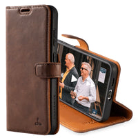 1 x RAW Customer Returns Snakehive Galaxy S24 Leather Case - Stylish Cell Phone Case with Card Holder Stand - Cell Phone Case Protective Case Leather Case Compatible with Samsung Galaxy S24 5G Brown  - RRP €39.05