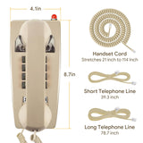 1 x RAW Customer Returns Retro wall telephones for landlines with mechanical ringing Classic corded wall telephone with display Waterproof telephone in old style for home, hotel and office - RRP €39.31