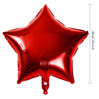 20 x Brand New Yisscen Heart Balloon 25 Pieces Aluminum Foil Balloons Helium Party Decorations Balloon for Baby Shower Birthday Wedding Ceremony 18 Inch - Red - RRP €262.0