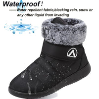 1 x RAW Customer Returns Lvptsh Women s Snow Boots Waterproof Winter Shoes Warm Lined Winter Ankle Boots Comfortable Non-Slip,Black,EU42 - RRP €35.99