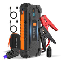 1 x RAW Customer Returns Jump Starter Power Bank, 3000A 24000mAh Portable Car Jump Starter Battery Pack for up to 10.0L Gas and 8.0L Diesel Engine, 12V Battery Booster Pack Jump Box with USB Quick Charge 3.0 DC 15V Ports - RRP €90.74